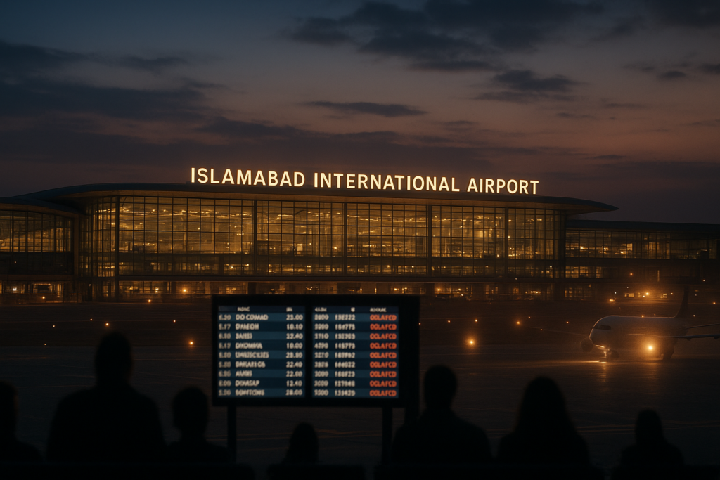 Islamabad airport flights may be delayed over weekend from 8-9:15pm
