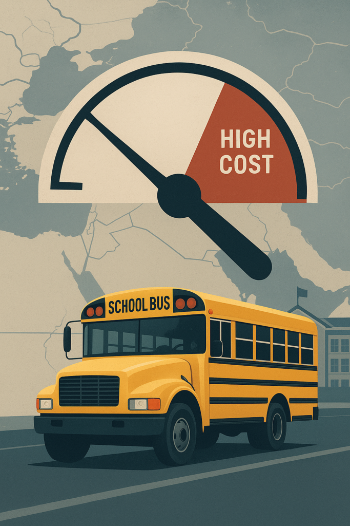 Rising diesel costs from Iran war strain US school budgets